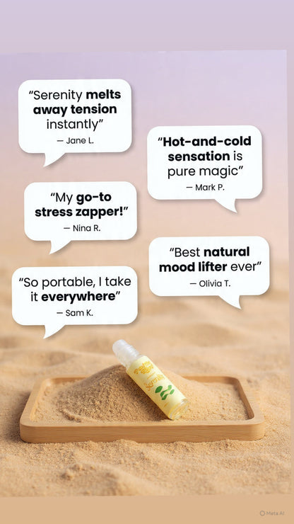 Serenity Roll On | Calming Aromatherapy Rollon | Stress Relief & Relaxation Support