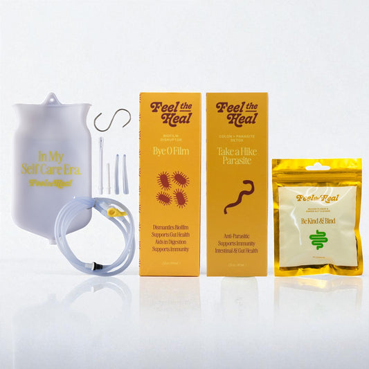 Cleansing Detox Kit with reusable silicone enema bag